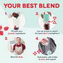 Dash 16 oz Personal USB Bottle Blender with Travel Lid and Charging Cord, Single-Serve Smoothie and Juice Maker, Aqua