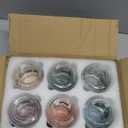 NETANY 6-pack 16 oz Overnight Oats Containers with Lids, Glass jars with Airtight Lids, Wide mouth Mason Salad jars, Glass Food Storage Containers for Snacks Yogurt Spice Sugar