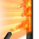 42INCH Outdoor Heater, 9Heat Levels & 540Min Timer, Child Safety Lock, IP65 Waterproof Garage Heater, 1500W Infrared Heating,Tip-Over&Overheat Protection,Patio Heaters for Outdoor Use Indoor