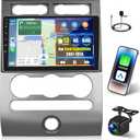 [4+64G] Android Car Radio for Ford Expedition 2007-2014 (Manual AC) - Wireless Carplay and Android Auto - 9 Inch 1280 * 720 HD Touchscreen Car Stereo - 32 EQ/ WiFi/ GPS/ SWC + AHD Backup Camera