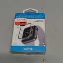 WITHit Protective Glass Cover with Integrated Bumper, Compatible with Apple Watch, 42mm (Series 1-3 only), Clear  Seamless Fit, Easy Installation, Screen Protector and Bumper for Apple Watch