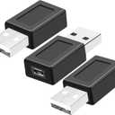 3 Pack USB 2.0 A Male to USB Micro Female Adapter Converter