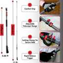 Ultra XT Dual Head Telescoping Pole | Extension Pole for Hanging & Removing String Lights, Christmas Lights & Decorations, 11ft Reach with Gutter, Shingle & Eave Compatibility, Includes 25 Light Clips