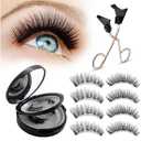 Magnetic Eyelashes, Natural Look False Eyelashes with Applicator, 1 Set