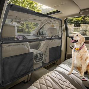 Dog Barrier for Car,50" Wide for Trucks SUV Sedans Pet Restraint Car Backseat,Backseat Divider Secure Your Pet in SUVs & Trucks (Small)