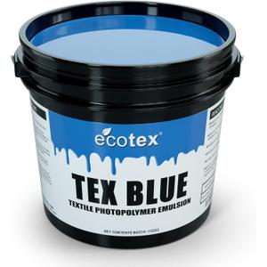 Ecotex Tex-Blue Screen Printing Emulsion (Quart - 32oz.) Pre-Sensitized Photo Emulsion for Silk Screens and Fabric - For Screen Printing Plastisol Inks, Pure Photopolymer Screen Printing Supplies