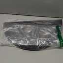 Round PVC Placemats, Starburst Design, Black , Set of 18