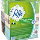 Puffs 137961 Plus Lotion Facial Tissue 2-Ply 124 Sheets/Box 6 Boxes/Pack (39383)