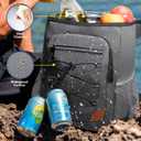 Backpack Cooler Insulated Leak Proof, Lightweight Soft Sided Cooler Backpack for Men Women, Waterproof Beach Cooler Bag Lunch Backpack for Camping Hiking Picnic Fishing Travel Outdoor