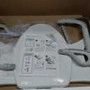 Bemis Assist Toilet Seat with Built-in Support Handles, Hinges Never Loosen, Fits Round and Elongated