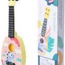 YOLOPLUS+ 17 Inch Toddler Ukulele Guitar Toy 4 Strings Mini Guitar for Kids - Children Musical Instruments Educational Learning Toy (17 inch Pink Color)