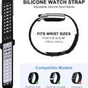 Sport Bicep Band Compatible with WHOOP 5.0 One and Peak, Soft Adjustable Silicone Waterproof Breathable Replacement Wristbands for Whoop 5.0 Accessory for Health & Fitness Wearable