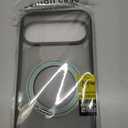 DOMAVER for Google Pixel 10 Pro XL Magnetic Case with 360 Rotatable Stand [Compatible with Mag Safe], Translucent Matte Military Shockproof Protective Cover for Google Pixel 10 Pro XL, Deep Green