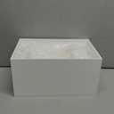 3 Pack White Buffet Food Risers, Step 12 1110 Size Acrylic Cube Box Display for Dessert Table Display Set Food Drink Collectibles Jewelry Figures, Display Stands for Retail Vendor Events,5 Side, Rectangle