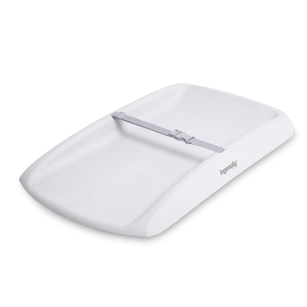 Ingenuity Comfy Clean Changing Pad, Waterproof EVA Foam, Easy-Wipe Cushion with Safety Strap & Non-Slip Bottom, Fits Standard 31 in x 17 in Tables, Newborn & Up (Multi)
