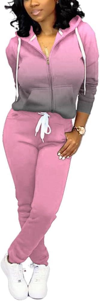 Nimsruc Two Piece Outfits For Women Casual Tracksuit
SIZE L
