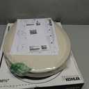 KOHLER 4639-RL-47 Cachet ReadyLatch Round Toilet Seat Soft Close, Almond