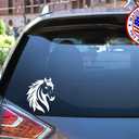 Sunset Graphics & Decals Pretty Horse Silhouette Decal Vinyl Car Sticker | Cars Trucks Vans Walls Laptop Computer Mirror Skateboard Tablet | White | 5.5 inch | SGD000337