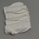 Bamboo Baby Washcloths for Newborns, Soft and Absorbent Baby Wash Cloths Made with Bamboo Viscose, Gentle Infant Bath Cloths for Face, Hands and Body, Durable, Lightweight and Easy-to-Wash, White, Pack of 6