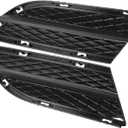 X AUTOHAUX 1 Pair 51117198901 51117198902 Left Right Side Car Front Bumper Exterior Lower Mesh Grill Fog Light Grille Black for BMW 328i 3.0L 2009 2010