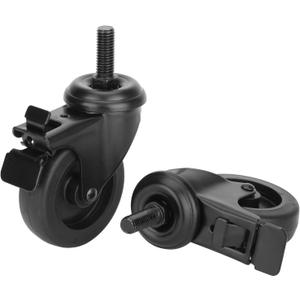 74064 Caster Wheels for Pit Boss Grill, 3" Locking Wheels Replacement for Pit Boss Pro Series 1100-PS1, Austin XL, Louisiana & Others Pellet Grills, 2 Pack