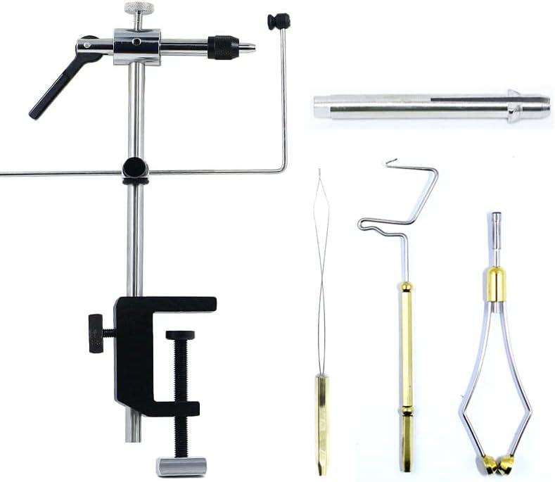 Fly Tying Vise 360 Rotary Adjustable Fly Fishing Vise Practical Fly Tying Tool with Steel Reinforced Hook Jaw Durable Handy Fly Fishing Tackle