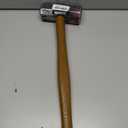 BinaryABC Plastic Fake Hammer Prop,Lightweight Sledge Hammer for Halloween Costume Accessory,Bloody Toy Weapon for Cosplay & Scary Props
