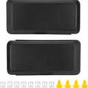 Front Bumper Guard Pads Compatible with Ford F-150 F150 2018-2020, Replace JL3Z17E810AB, Front Left Driver & Right Passenger Side Cap Inserts Bumper Cover, Black