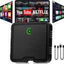 Wireless CarPlay Adapter, Car Play Adapter with Netflix/YouTube/TF Card Plug & Play Dongle Support, USB Dongle for Android Auto from 2015&iPhone iOS10+