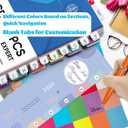 2 x Index Tabs for ICD-10-PCS 2025-AAPC Version, Upgraded Complete Book Tabs Set (Book not Included), Color-Coded Tabs for Every Chapter with Code Ranges, Laminated & Waterproof & Repositionable