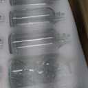 Small Clear Glass Bottles with Lids, 4 oz Glass Containers with Labels, Funnels and Brushes, Round Sample Bottles for Juice, Oils, Ginger Shots, Whiskey, Liquids, 50 Pack