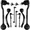 Koxot 10Pc Front Lower Control Arm Ball Joint Sway Bar End Link Tie Rod End for BMWE90 06 325xi/330xi, 07 2008 328xi/335xi, 2009 2010 2011 2012 2013 328i xDrive/335i xDrive, 2012-2014 2015 X1 K621945