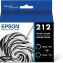 EPSON 212 Claria Ink Standard Capacity Black Cartridge (T212120S) Works with WorkForce WF2830, 2850 and Expression XP4100, 4105