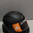TRIANGLE Motorcycle Helmets Full Face Motorcycle Helmet for Men & Women with Tinted and Clear Visor Meet Dot Approved (X-Large, Matte Black)