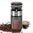 Lonkion Burr Coffee Grinder - Electric Coffee Bean Grinder with 28 Adjustable Grind Settings For 2-12 Cups - Adjustable Coffee Grinders for Home Use - Easy to Use - Stainless Steel