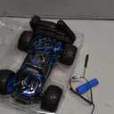 Remote Control Car, 1:18 Rc Cars, All-Terrain RC Truck with LED Light, 20KM/H, Rechargeable, 2WD, 2.4GHz, Sturdy PVC Shell, Remote Control Truck for Boys 4-7 8-12, Beginner (Blue)