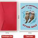 3 x Funny 7th Anniversary Card for Husband Wife,Sweet 7th Wedding Anniversary Card for Couple Boyfriend Girlfriend,7 Year Anniversary Card Gift Idea (hs-136)