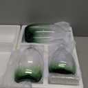 CONVIVA Modern Green Vase Set, Glass Flower vases,Large Decorative Centerpieces Kitchen Island Dining Table Living Sunroom Office Tabletop Set of 3,11"+9"+7" H GREEN