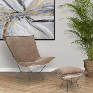 Howard Elliott Puff Ottoman Pana Sand/Natural