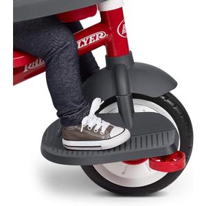 Radio Flyer Front Wheel Footrest for Toddler Trikes, Non-Slip Foot Support, Tool-Free Installation, Compatible with Select Radio Flyer Tricycles
