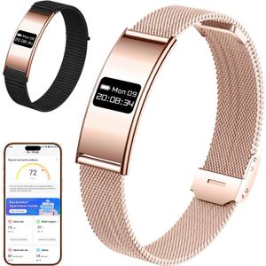 Smart Bracelet for Women Men, Fitness Trackers Bracelet, Sleep Tracker Health Bracelets,Smart Band Activity Watchs with 24/7 Heart Rate Monitor,HRV,Calorie Pedometer Steps Counter,Stress,Blood Oxygen