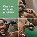 Philips Norelco All-in-One 18-Piece Trimmer 5000 Series - Shaver and Clipper for Face, Hair & Body, Self-sharpening Titanium Coated Blades, 16 Length Settings (0.5-16 mm), Wide Hair Clipper, MG5970/49