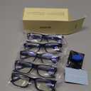 Gaoye 0.5 Professional Reading Glasses for All Day - Computer Readers with Blue Light Protection - Value Pack