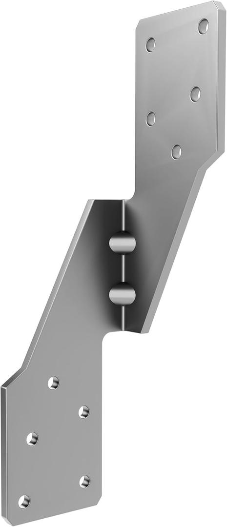 Hurricane Straps H2.5A Right Tie Heavy Duty Galvanized Hurricane Tie 25ct Hurricane Straps Widely Applicable Rafter Ties can Realize Double Reinforcement or Fits for Left-Hander (25pcs)
