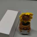 Funny Mini Positive Sunflower Doll Crochet with Positive Card - Thank You for Being Such an Important Part, Gift for Coworker, Friends, Family, Birthday, Thank You Gift for Women and Men