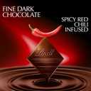 Lindt EXCELLENCE Chili Dark Chocolate Bar, Dark Chocolate Candy Infused with Spicy Red Chili, 3.5 oz. (12 Pack)
