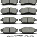 D1161 D1164 8pcs Ceramic Front Rear Brake Pads Sets With Clips Fit For 2006-2012 Ford Fusion,For 2007-2012 Lincoln MKZ,For 2006 Lincoln Zephyr,For 2006-2013 Mazda 6,For 2006-2011 Mercury Milan