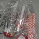 Jingmore 60 Pcs 12 oz Christmas Plastic Cups Bulk with Lids Sleeves and Straws Snowman Santa Claus Plastic Cups Xmas Disposable Clear Mugs Party Favor Holiday Birthday Wedding Party Supplies