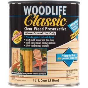 Rust-Oleum WOODLIFE 902 Wolman Classic Clear Wood Preservative-Above Ground, Quart, 0.95 Liters