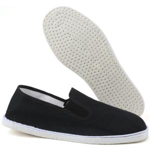Martial Art Cloth Shoes Kung Fu Tai Chi Cotton Sole Canvas Shoes Black (8 Women/6.5 Men)